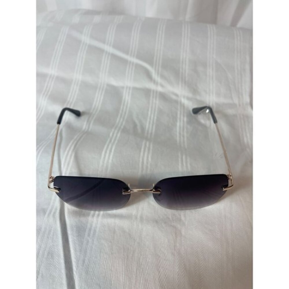 Around Me Round Frame‎ Rimless Sunglasses Grey - Picture 8 of 9